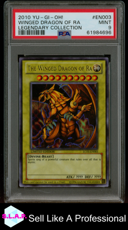 WINGED DRAGON OF RA LEGENDARY COLL YU-GI-OH! LEGENDARY COLL 2010 EN003 PSA 9 - Image 1