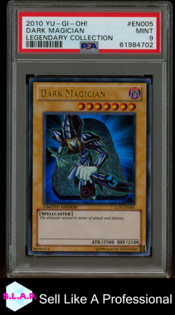 DARK MAGICIAN LEGENDARY COLL YU-GI-OH! LEGENDARY COLLECTION 2010 EN005 PSA 9 - Image 1