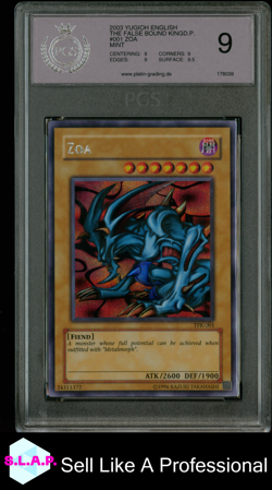 ZOA YU-GI-OH TFK-001 2003 THE FALSE BOUND KINGDOM SECRET RARE ENGLISH PGS 9 - Image 1