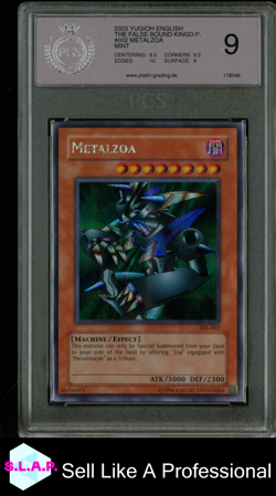 METALZOA YU-GI-OH TFK-002 2003 THE FALSE BOUND KINGDOM SECRET RARE ENGLISH PGS 9 - Image 1