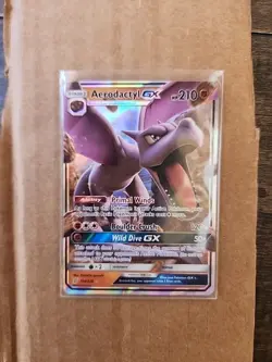 Aerodactyl GX - 106/236 - Pokemon Unified Minds Sun & Moon Ultra Rare Card - Image 1