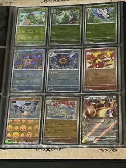 Pokemon 151 Japanese Reverse Holo Card Lot In Poke Ball Binder 90x Cards All N/M - Image 5