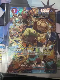One Piece CCG TCG Edward Newgate St15-002 ST15 Holo Foil Card NM - Image 1
