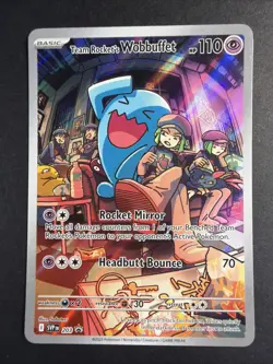 Pokemon Team Rocket's Wobbuffet SV: Scarlet & Violet Promo Cards 203 Promo NM - Image 1