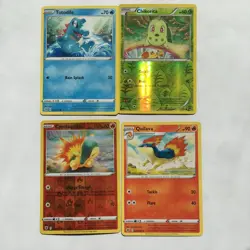Pokemon Card Lot of 4 Quilava Cyndaquil Totodile Chikorita Rare - Image 1