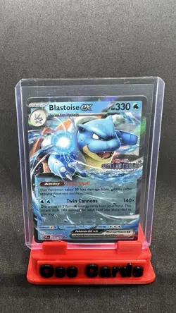 Blastoise ex 030/142 Ultra Rare STAMPED Pokemon Card TCG 2024 Stellar Crown NM+ - Image 1