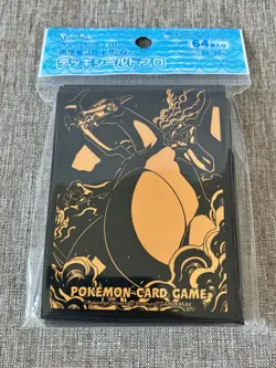 Pokemon Center Card Sleeves - Orange Charizard 64 Count - Made in Japan - Image 1