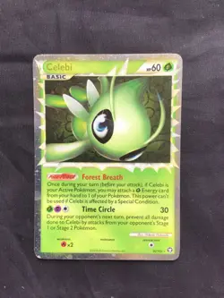 Pokemon Cards: Triumphant Rare Holo: Celebi 92/102 - Image 1