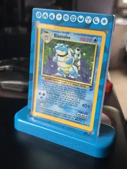 Pokemon Swirl 2nd Edition Blastoise Holo Rare Card 2/130 WOTC - Image 1