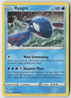 Kyogre - (Pixel Holo) - 036/159 - Miscellaneous Cards & Products Holofoil- PTCG - Image 1