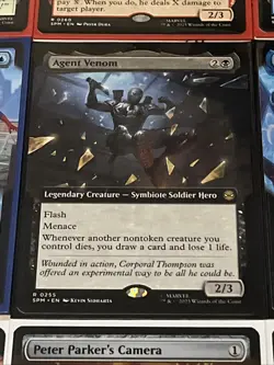 Spider-man Magic The Gathering Rare Extended Art Card Lot 15x Cards All N/M - Image 2