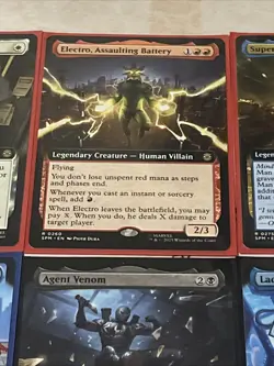 Spider-man Magic The Gathering Rare Extended Art Card Lot 15x Cards All N/M - Image 3