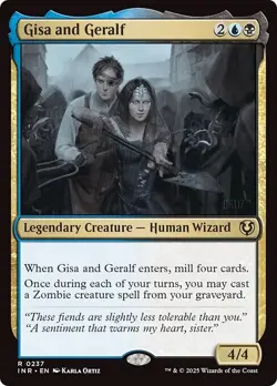 FOIL GISA AND GERALF mtg NM Innistrad Remastered 1 Rare - Image 1