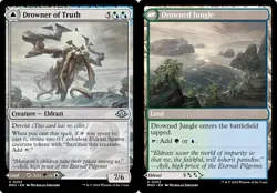 FOIL DROWNER OF TRUTH // DROWNED JUNGLE x4 mtg NM Modern Horizons 3 Unc - Image 1