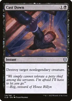 FOIL CAST DOWN mtg NM Commander Legends Baldurs Gate 1 Unc - Image 1