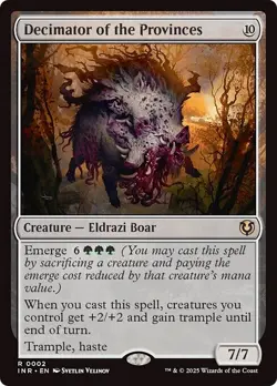 FOIL DECIMATOR OF THE PROVINCES mtg NM Innistrad Remastered 1 Rare - Image 1