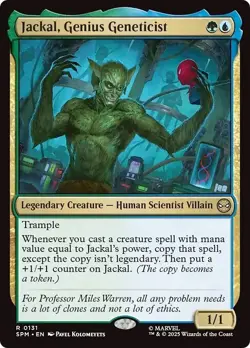FOIL JACKAL, GENIUS GENETICIST mtg NM Marvel's Spider-Man 1 Rare - Image 1