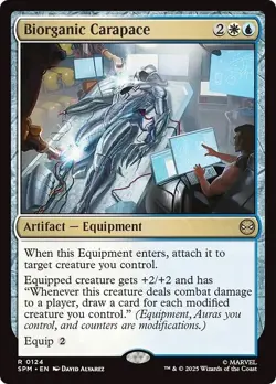 FOIL BIORGANIC CARAPACE mtg NM Marvel's Spider-Man 1 Rare - Image 1