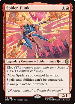 FOIL SPIDER-PUNK mtg NM Marvel's Spider-Man 1 Rare - Image 1