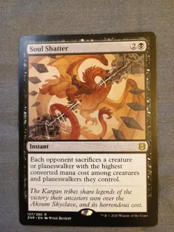MTG Soul Shatter ZNR Zendikar Rising 127/280 R Regular NM Rare - Image 1
