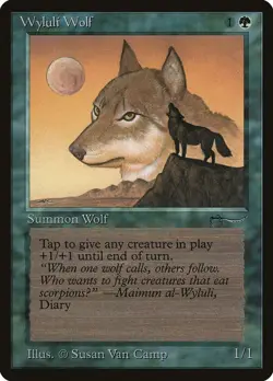 Wyluli Wolf Arabian Nights Common NM Magic: The Gathering Normal - Image 1