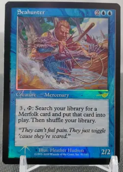 Magic the Gathering TCG: Seahunter 41/143, Nemesis Set, Reverse Foil, WOTC - Image 1