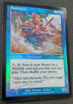 Magic the Gathering TCG: Seahunter 41/143, Nemesis Set, Reverse Foil, WOTC - Image 3