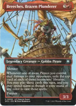 MTG: Special Guests: Borderless Breeches, Brazen Plunderer: LP Condition - Image 1