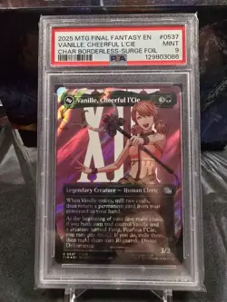 Vanille, Cheerful L'Cie (Borderless Surge Foil) MTG Final Fantasy #0537 PSA 9 - Image 1