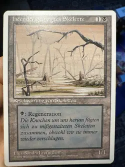 German Misprint Drudge Skeletons Swamp With Regenerate • NM- • Mtg (642) - Image 1