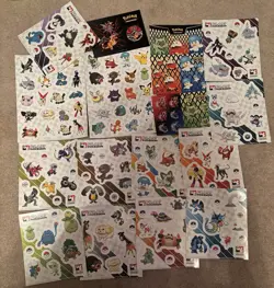 Official Pokemon TCG Stickers (17 Sheets) Play Pokemon League Promos - Image 1