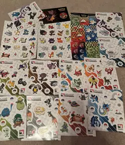 Official Pokemon TCG Stickers (17 Sheets) Play Pokemon League Promos - Image 2