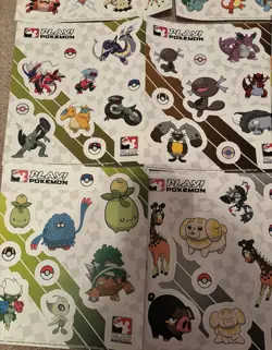 Official Pokemon TCG Stickers (17 Sheets) Play Pokemon League Promos - Image 3