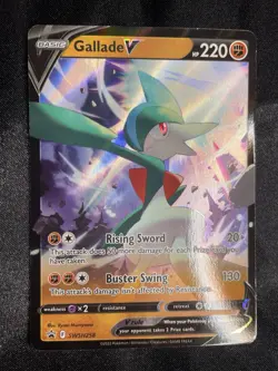Gallade V SWSH258 Sword & Shield Black Star Promo Full Art Holo Pokemon TCG MINT - Image 1