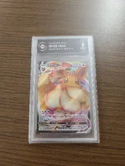 2021 Pokemon Sword & Shield Black Star Promo #87 Eevee VMax TGA 8 Near Mint-Mint - Image 1