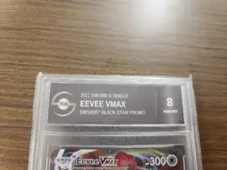 2021 Pokemon Sword & Shield Black Star Promo #87 Eevee VMax TGA 8 Near Mint-Mint - Image 3