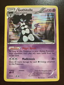 Gothitelle 72/113 Holo Rare DMG Pokemon TCG Legendary Treasures - Image 1