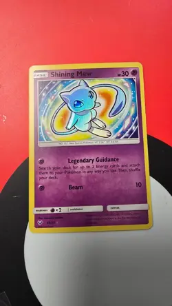 Pokemon TCG Shining Mew Shining Legends 40/73 Holo Shiny Holo Rare - Image 1