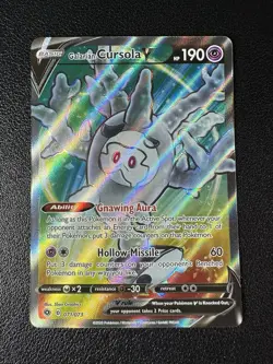 Galarian Cursola V Pokemon Champion's Path 071/073 Full Art Ultra Rare NM - Image 1