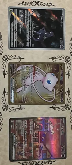 Pokemon 151 UPC Promo Set, Mewtwo SVP052, Mew Ex SVP053 and Metal Mew Ex 205/165 - Image 1
