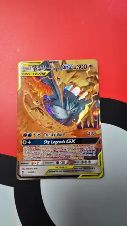 Moltres & Zapdos & Articuno GX 44/68 NM Tag Team Sun&Moon Hidden Fates Pokemon - Image 1