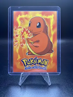 #04 Charmander - Pokemon Topps 1999 E4 of 12 Non-Holo Near-Mint - Image 1