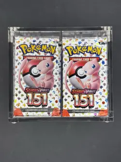 Pokemon 151 Booster Pack Factory Sealed Lot Of 36 With Acrylic Case - Image 1
