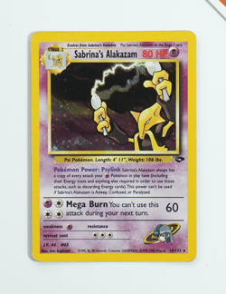 Pokemon Sabrina's Alakazam 16/132 Gym Challenge English Holo INKED - Image 1