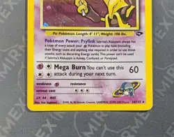 Pokemon Sabrina's Alakazam 16/132 Gym Challenge English Holo INKED - Image 3