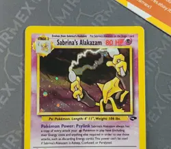 Pokemon Sabrina's Alakazam 16/132 Gym Challenge English Holo INKED - Image 4