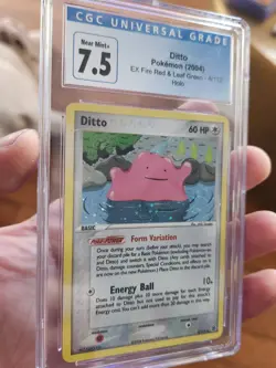 Pokemon CGC 7.5 NM-MT Ditto 4/112 EX Fire Red & Leaf Green Holofoil Rare 2004 - Image 1