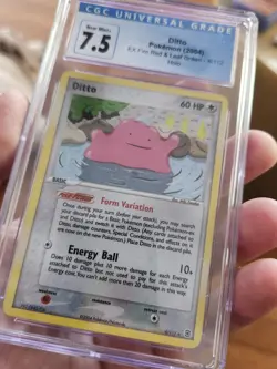 Pokemon CGC 7.5 NM-MT Ditto 4/112 EX Fire Red & Leaf Green Holofoil Rare 2004 - Image 2