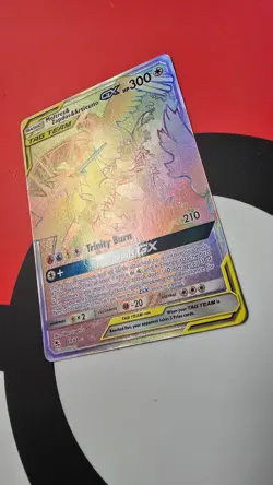 Moltres Zapdos & Articuno GX 69/68 - Hidden Fates Tag Team Rainbow Pokemon NM - Image 2