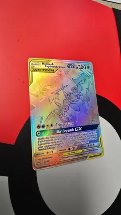 Moltres Zapdos & Articuno GX 69/68 - Hidden Fates Tag Team Rainbow Pokemon NM - Image 4